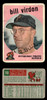 1959 Topps Bill Virdon #190 Pittsburgh Pirates Low Grade - Creases front and back of card
