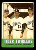 1963 Topps Tiger Twirlers #218 Detroit Tigers VG front of card