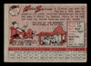 1958 Topps Norm Zauchin #422 Washington Senators VG back of card