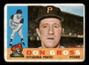 1960 Topps Don Gross #284 Pittsburgh Pirates Low Grade - Creases front of card