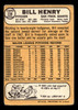 1968 Topps Bill Henry #239 San Francisco Giants VG back of card