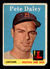 1958 Topps Pete Daley #73 Boston Red Sox Low Grade - Creases front of card