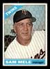 1966 Topps Sam Mele #3 Minnesota Twins Low Grade - Creases front of card