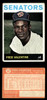 1964 Topps Fred Valentine #483 Washington Senators VG front and back of card
