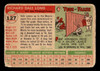 1955 Topps Dale Long #127 Pittsburgh Pirates Low Grade - Creases — Example B back of card