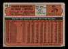 1972 Topps Frank Robinson #100 Baltimore Orioles HOF VG back of card