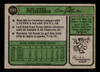 1974 Topps Alan James Fitzmorris #191 Kansas City Royals VG back of card