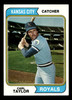 1974 Topps Carl Taylor #627 Kansas City Royals Low Grade - Creases front of card