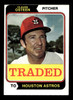 1974 Topps Traded Claude Osteen #42T Houston Astros Low Grade - Creases front of card