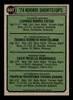 1974 Topps Leo Foster / Tom Heintzelman / Dave Rosello / Frank Taveras #607 1974 Rookie Shortstops RC VG back of card
