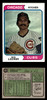 1974 Topps Robert Awtry Locker #62 Chicago Cubs VG front and back of card