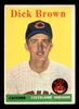 1958 Topps Dick Brown #456 Cleveland Indians VG front of card