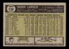 1961 Topps Norm Larker #130 Los Angeles Dodgers Low Grade - Creases back of card
