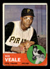 1963 Topps Bob Veale #87 Pittsburgh Pirates VG front of card