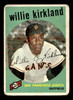 1959 Topps Willie Kirkland #484 San Francisco Giants Low Grade - Creases front of card