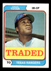 1974 Topps Traded Cesar Tovar #538T Texas Rangers VG front of card