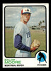 1973 Topps Balor Moore #211 Montreal Expos Low Grade - Creases front of card