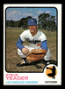 1973 Topps Steve Yeager #59 Los Angeles Dodgers RC Low Grade - Creases front of card