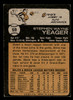 1973 Topps Steve Yeager #59 Los Angeles Dodgers RC Low Grade - Creases back of card
