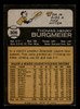 1973 Topps Tom Burgmeier #306 Kansas City Royals VG back of card
