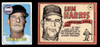 1969 Topps Lum Harris #196 Atlanta Braves VG-EX front and back of card