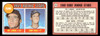 1969 Topps Vic LaRose / Gary Ross #404 Cubs Rookies RC VG-EX front and back of card