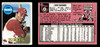 1969 Topps Leon Wagner #187 Cincinnati Reds VG-EX front and back of card