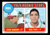 1969 Topps Steve Mingori / Jose Pena #339 Reds Rookies RC VG-EX front of card