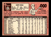 1969 Topps Gary Kolb #307 Pittsburgh Pirates VG-EX back of card