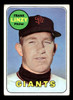 1969 Topps Frank Linzy #345 San Francisco Giants VG-EX front of card