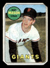 1969 Topps Don Mason #584 San Francisco Giants Low Grade - Trimmed front of card