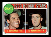 1969 Topps Cesar Gutierrez / Rich Robertson #16 Giants Rookies RC VG front of card