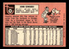 1969 Topps Johnny Edwards #186 Houston Astros VG-EX back of card
