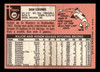 1969 Topps Danny Coombs #389 Houston Astros VG-EX — Example B back of card