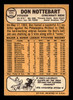 1968 Topps Don Nottebart #171 Cincinnati Reds VG-EX back of card