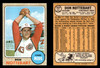 1968 Topps Don Nottebart #171 Cincinnati Reds VG-EX front and back of card