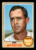 1968 Topps Luis Aparicio #310 Chicago White Sox HOF VG-EX front of card
