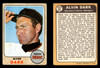 1968 Topps Alvin Dark #237 Cleveland Indians VG front and back of card