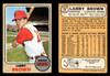 1968 Topps Larry Brown #197 Cleveland Indians VG-EX front and back of card