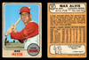1968 Topps Max Alvis #340 Cleveland Indians VG front and back of card