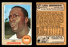 1968 Topps Lou Johnson #184 Chicago Cubs VG-EX front and back of card