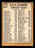 1968 Topps Joe Horlen / Gary Peters / Sonny Siebert #8 1967 AL ERA Leaders VG — Example B back of card