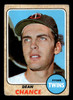 1968 Topps Dean Chance #255 Minnesota Twins Low Grade - Creases front of card