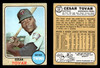 1968 Topps Cesar Tovar #420 Minnesota Twins VG front and back of card