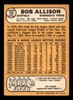 1968 Topps Bob Allison #335 Minnesota Twins VG-EX back of card