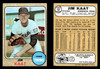 1968 Topps Jim Kaat #450 Minnesota Twins HOF VG-EX front and back of card