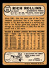 1968 Topps Rich Rollins #243 Minnesota Twins VG-EX back of card