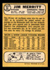 1968 Topps Jim Merritt #64 Minnesota Twins VG back of card