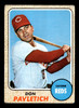 1968 Topps Don Pavletich #108 Cincinnati Reds VG-EX front of card
