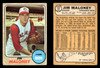 1968 Topps Jim Maloney #425 Cincinnati Reds VG-EX front and back of card